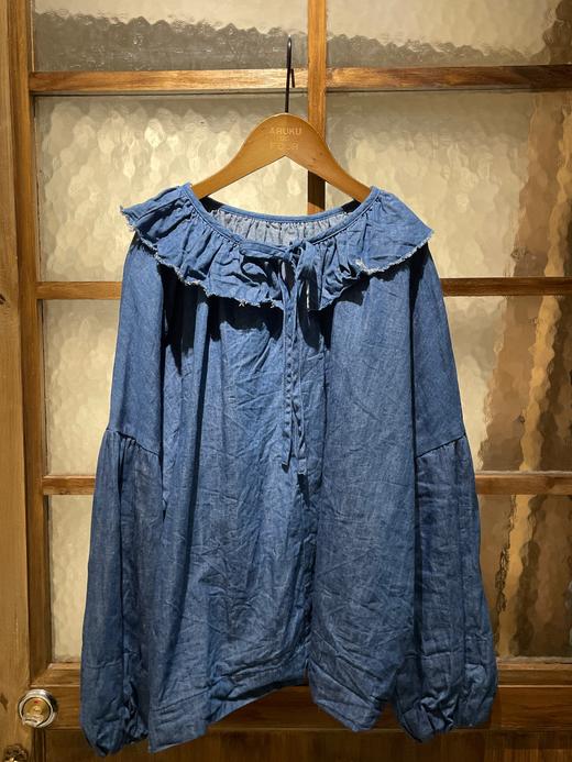 Gauze牛仔蓝上衣 商品图12