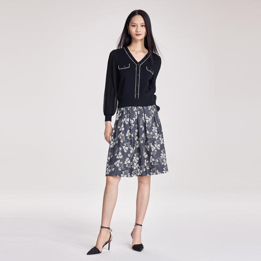 VGRASS2023春季新款商场同款毛针织衫 商品图1