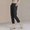 VGRASS进口面料千鸟格纹休闲裤女 商品缩略图2