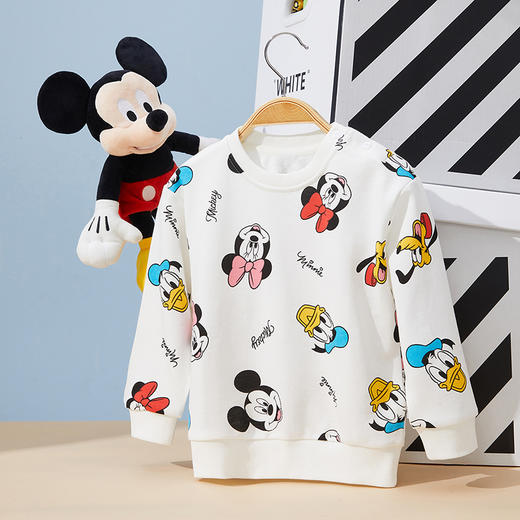 【商场同款】迪士尼童装儿童套头卫衣米妮米奇唐老鸭卡通印花春秋季洋气潮上衣 商品图2