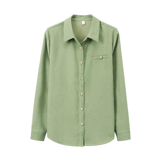 港味复古别致小众设计感新款加厚衬衣TR-LXH89054 商品图4