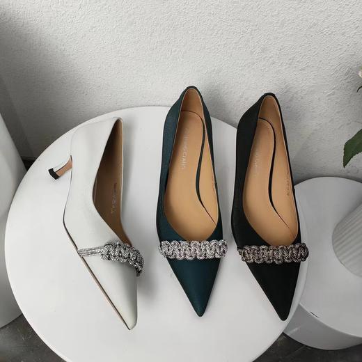 DC生活馆编制钻饰低跟尖头时尚女鞋 商品图2