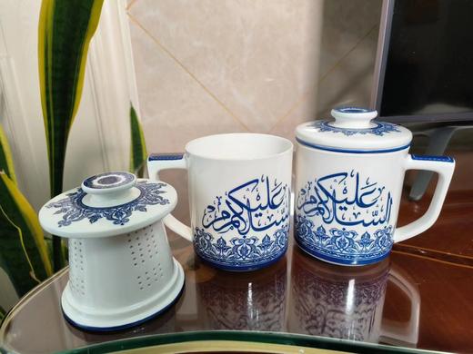 高档高奢茶漏杯一个/一对 高端瓷盖杯（民族特色）全国包邮 商品图2