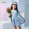 迪士尼童装女童小雏菊连衣裙中大童宝宝洋气针织布长袖裙子蕾丝领 商品缩略图1