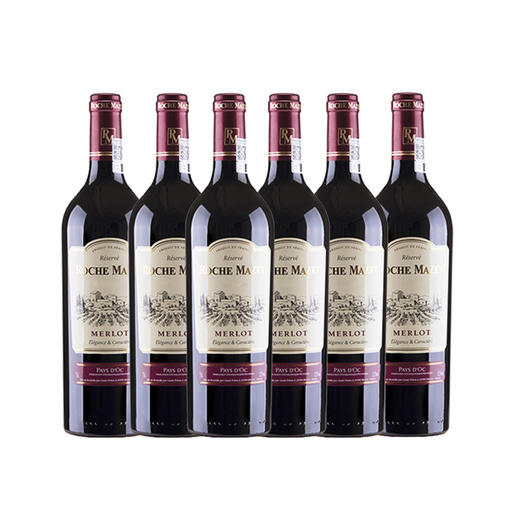 玛茜雅致珍藏美乐红葡萄酒6瓶装750ml（宽肩瓶） 商品图1