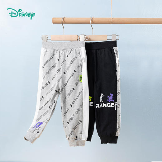 【商场同款】
迪士尼童装男童春秋运动休闲裤字母时尚印花巴斯光年卡通束脚裤 商品图3