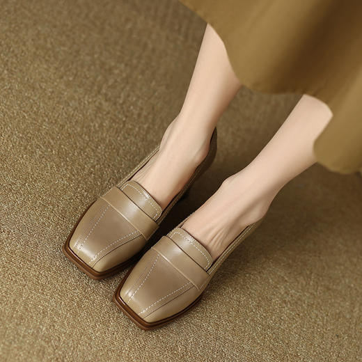 复古优雅，粗跟高跟鞋DP-9025 商品图2