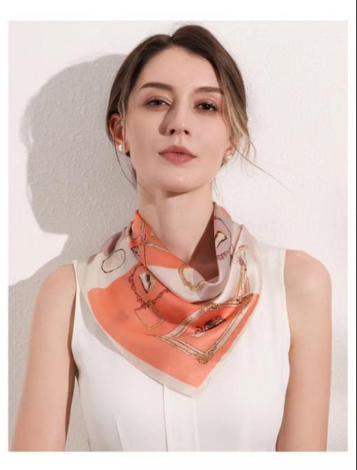 【FMOOX】2023SS新春真丝小方巾 商品图3