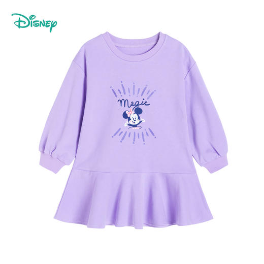 【商场同款】迪士尼童装女童连衣学院风裙春秋款小飞象米妮卡通可爱中大童裙子 商品图4