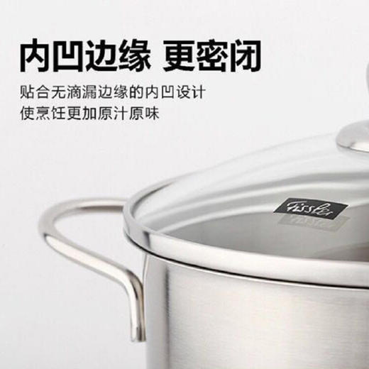 菲仕乐（Fissler）EM0511120000-G Fissler菲仕乐和风系列20厘米双耳汤锅带玻璃盖 商品图7
