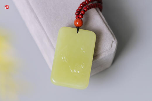 和田玉黄玉【连年有余】吊坠 商品图5