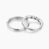 KADER卡蒂罗 为爱加冕 S925银 可调节戒指一对小众设计款 男女同款情侣款 银白色 轻奢小众设计礼盒款 商品缩略图3