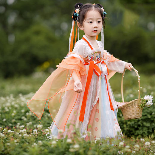 SC-春季儿童中国风仙襦裙2023新款小女孩古风唐装汉服 商品图7