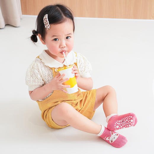 【五双装！卡通宝宝地板袜】春夏地板袜婴儿卡通宝宝袜子儿童防滑学步袜短袜船袜家居袜棉袜-QQ 商品图3