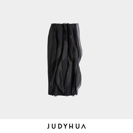 JUDYHUA 手工毛边蝶翼设计款半裙 商品图3