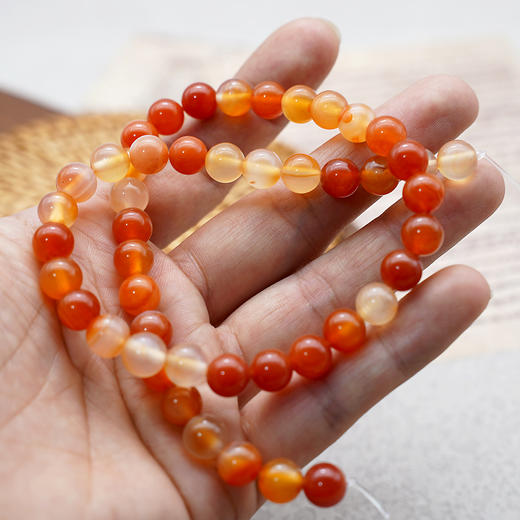 原色玛瑙半成品珠料意卡米诺手串念珠单颗珠子料散珠 商品图1