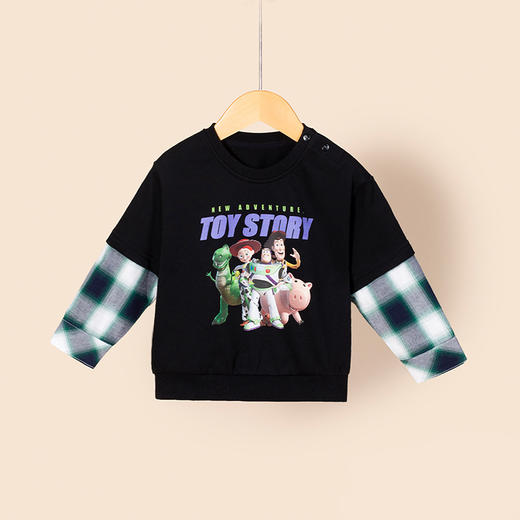 【商场同款】迪士尼童装男童套头卫衣巴斯光年春秋季中大童宝宝潮搭假两件上衣 商品图2