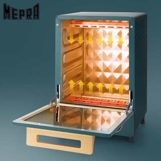 MEPRA 家用多功能迷你小烤箱 电烤箱 小型立式烤箱 12L 商品图3
