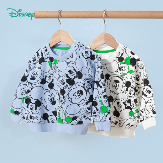 【商场同款】迪士尼童装男童套头卫衣米奇满印卡通潮搭中大童洋气春秋季上衣 商品图3