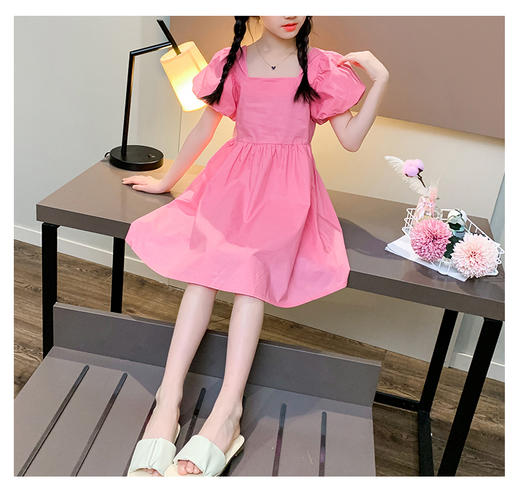 裁缝学苑TG63 女童连衣裙纸样新款儿童公主裙 夏季裙子泡泡袖裙 商品图6