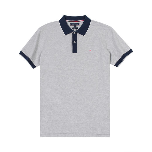 领后字母撞色边 微弹短袖POLO衫 特惠 T-1188 商品图1