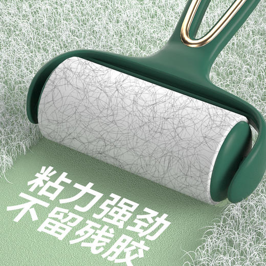 「带5卷纸！三色可选」粘毛器滚筒式沾头发 居家日用可撕式滚刷衣服黏灰尘卷纸沾毛除毛器清洁工具 商品图3