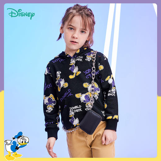 【商场同款】迪士尼童装男童连帽套头卫衣春秋季中大童宝宝运动休闲外套 商品图1