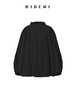 HIDEMI 花苞极简廓形抽绳褶皱设计感衬衫 黑色/白色 商品缩略图11