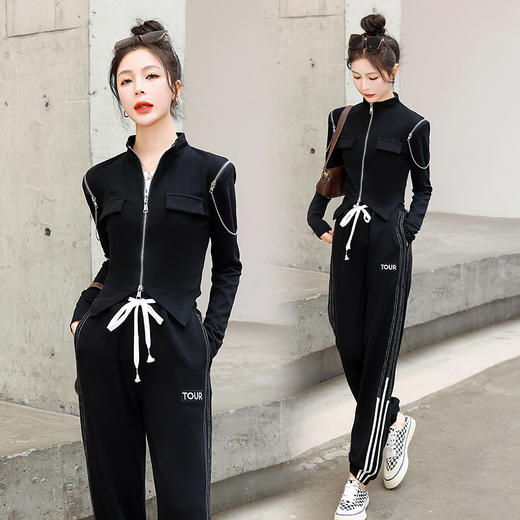 春季新款，时尚休闲两件套装HR-ASLZ6638 商品图2