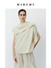 HIDEMI 不对称设计感水洗棉极简廓形两件套套装 上衣/阔腿裤 商品缩略图6