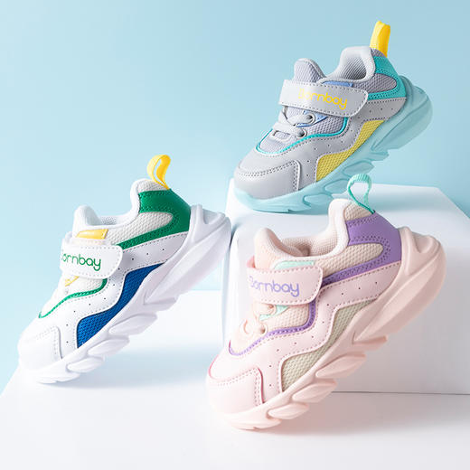 【贝贝怡官方正品】春秋季男女童运动鞋软底防滑学步鞋213X318 商品图3