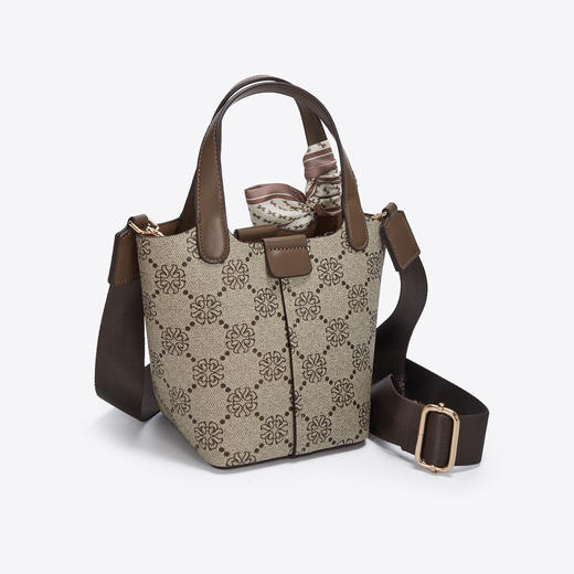 Safiya/索菲娅 包包2023新款手提包时尚水桶包单肩包女斜挎包女包SF9111022Y 商品图3