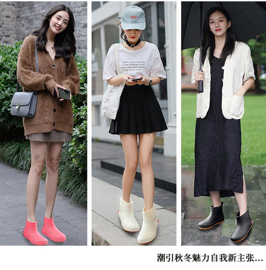 【超软又防滑的成人雨靴】 特别好穿 PVC材质 雨天一样可以潮流搭配 商品图0