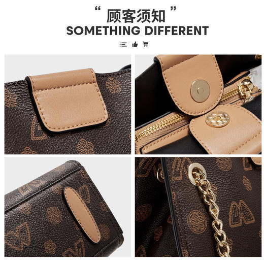 Safiya/索菲娅 2023新款印花腋下包托特包单肩包女式斜挎包女包SF9140050Y 商品图6