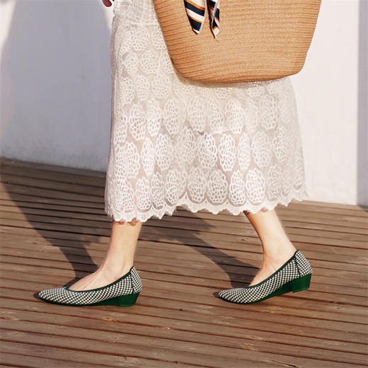 REREJOY简约舒适坡跟王妃鞋QC6502 商品图0