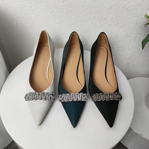 DC生活馆编制钻饰低跟尖头时尚女鞋 商品图1