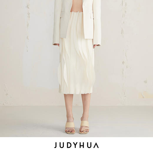 JUDYHUA 手工毛边蝶翼设计款半裙 商品图5