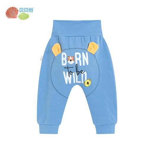 贝贝怡男宝宝长裤春秋款新品婴儿保暖萌趣裤子大屁屁裤PP裤223K2440 商品图9