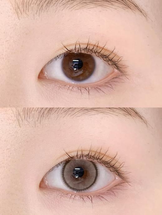 Laseecon·年抛  芭提浅褐  14.2  亚麻浅褐色高光瞳！水光清透感加持！！韩产0-800度<一副两片> 商品图1