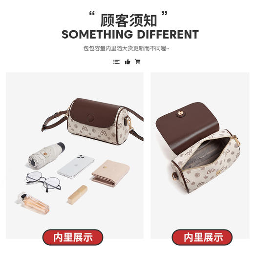 Safiya/索菲娅 包包2022新款印花枕头包百搭单肩包女式斜挎包女包SF9151042Y 商品图5