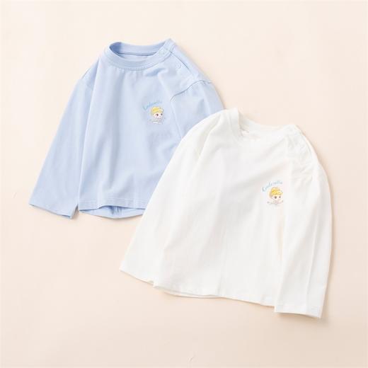 【商场同款】迪士尼童装女童长袖T恤四季可穿打底衫仙度瑞拉公主圆领套头上衣 商品图3