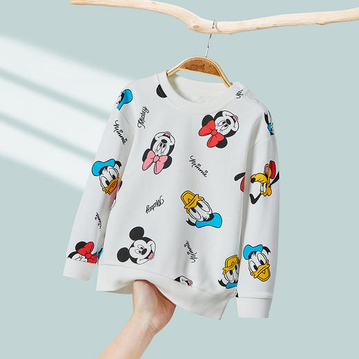【商场同款】迪士尼童装儿童套头卫衣米妮米奇唐老鸭卡通印花春秋季洋气潮上衣 商品图1