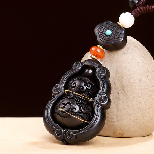 【小叶紫檀百福葫芦挂饰】 商品图3