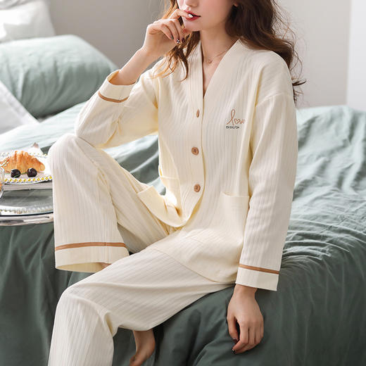 裁缝学苑AX42 女士长袖家居服睡衣纸样女装做衣服装样板打板版图 商品图3