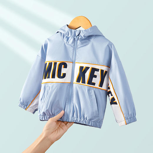 【商场同款】迪士尼童装男童连帽外套防风防水春秋冬季中大童宝宝保暖上衣221DS0395 商品图10