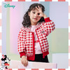 【商场同款】迪士尼童装女童大翻领学院风格子外套中大童宝宝春秋潮搭米妮徽章 商品缩略图0