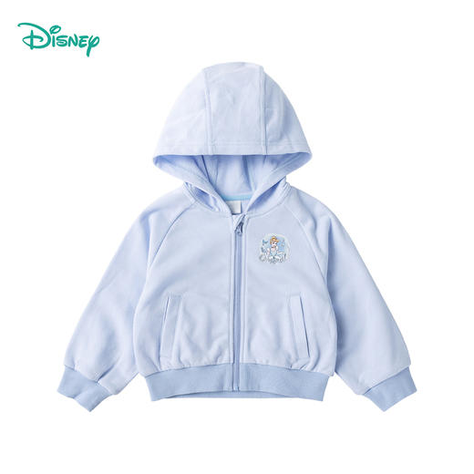 【商场同款】迪士尼童装女童连帽外套公主印花卡通春秋季洋气潮搭针织开衫上衣 商品图7