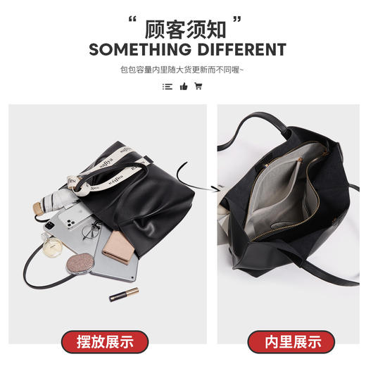 Safiya/索菲娅 二层牛皮2023新款腋下包托特包单肩包包手提包女包SF9151031Y 商品图5