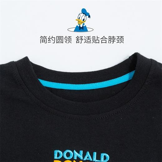 迪士尼童装男童长袖T恤秋季中大童洋气潮搭DUCK假两件上衣223S1736 商品图5