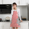 【可擦手设计！防水防油围裙】厨房擦手家用条纹围裙，厨房用品挂脖围裙，珊瑚绒吸水毛巾抹布，做饭罩衣餐饮用具情侣 商品缩略图5